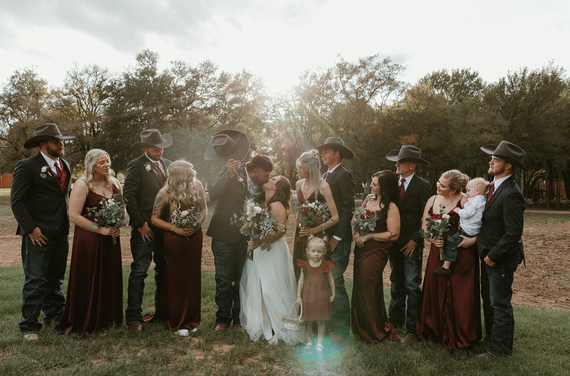 Rustic Elegance: Crimson and White Affair