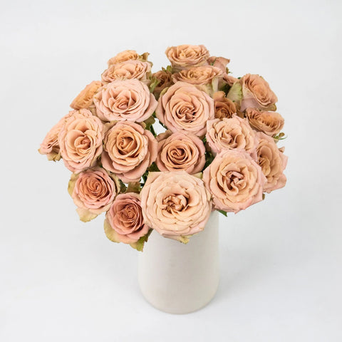 Magic Mocca Mauve Spray Garden Rose Vase - Image