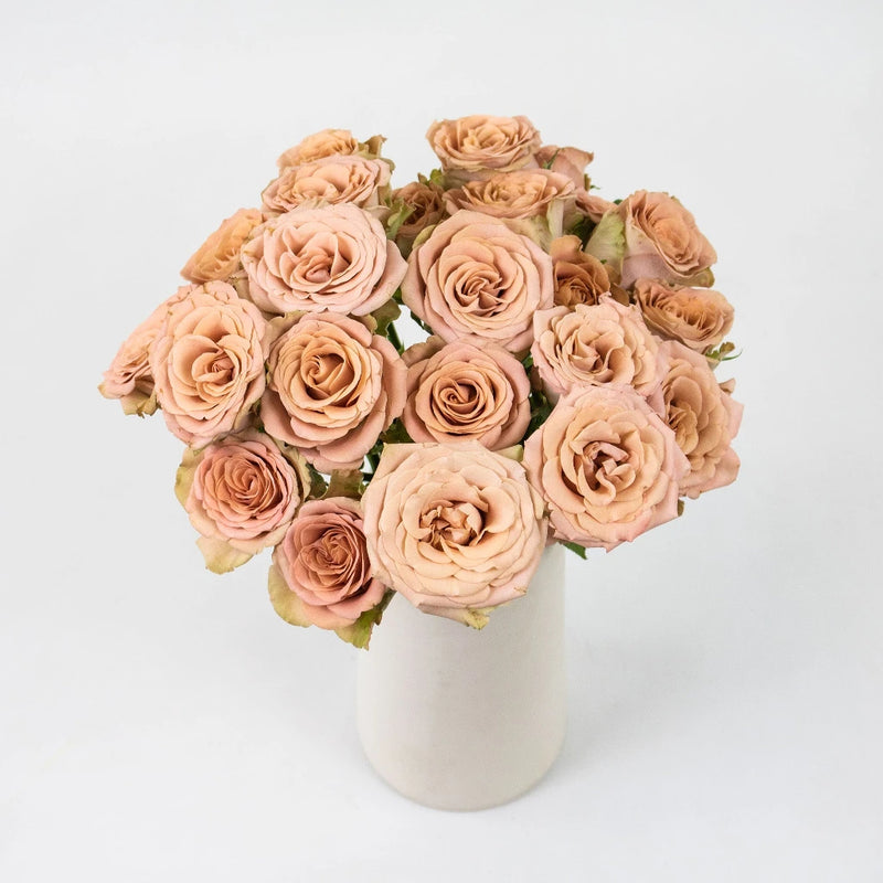 Magic Mocca Mauve Spray Garden Rose Vase - Image