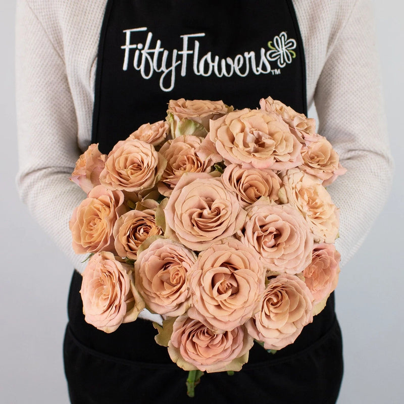Magic Mocca Mauve Spray Garden Rose New - Image