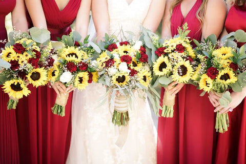 Outdoor Simple Sunflower Wedding