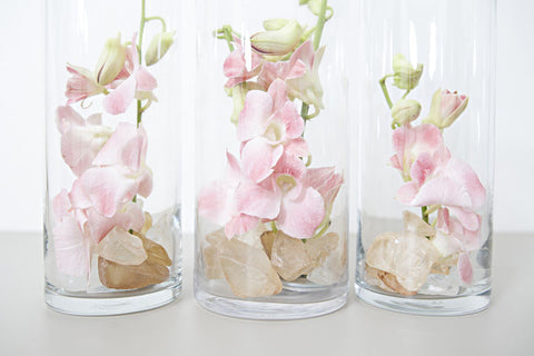 Submerged Tropical Centerpieces with Something Turquoise
