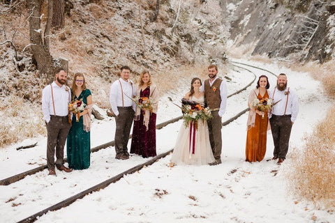 Snowy Orange DIY Wedding