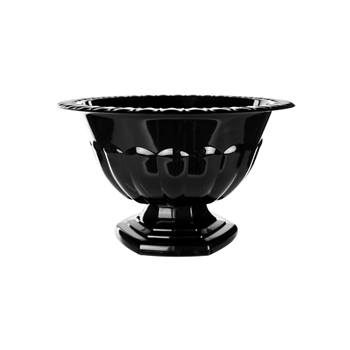 ABBY COMPOTE FLOWER VASE BLACK