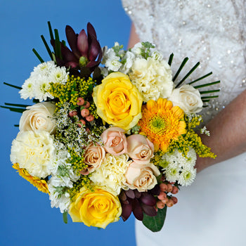 Vintage Yellow Statement Centerpiece
