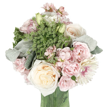 Blush Flower Table Centerpieces in a vase