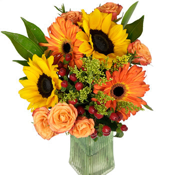 Sunflowers and Gerbera Daisies Centerpiece
