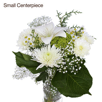 Bridal Table Arrangements Fresh White Flowers