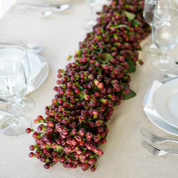Bittersweet Burgundy Hypericum Garlands