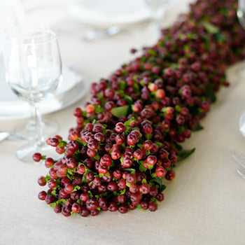 Bittersweet Burgundy Hypericum Garlands