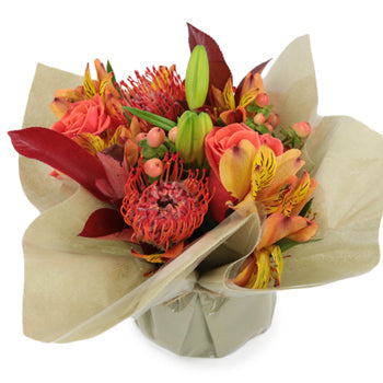 Endless Orange Flower Centerpieces