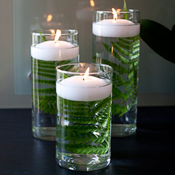 Dozen Cylinder Glass Vases 10.5 Inches High