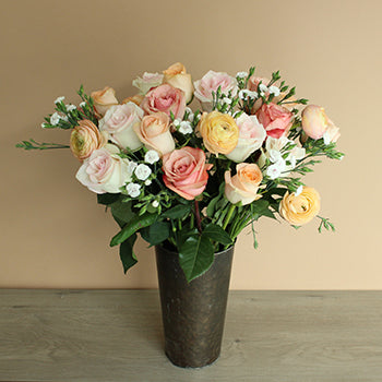 Blushing Peach Centerpieces
