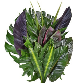 Lush Tropical Greenery Centerpiece