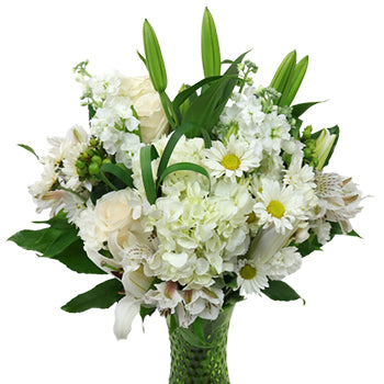 Divine Ivory Garden Centerpieces