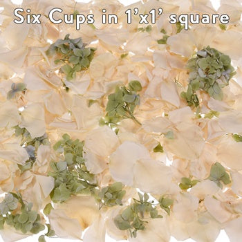 Green and Cream Irish Dried Petal Blend
