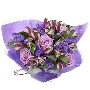 Monochromatic Lavender Bouquetta Centerpieces