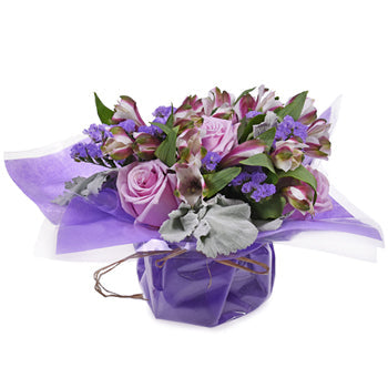 Monochromatic Lavender Bouquetta Centerpieces