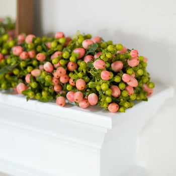 Pink Spring Hypericum Garland