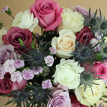 Mother's Spring Pastel Garden Rose Arrangement