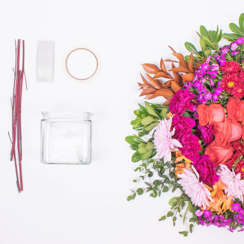Pink Fall DIY Flower Kit