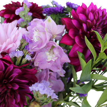 Purple Farm to Table Centerpieces