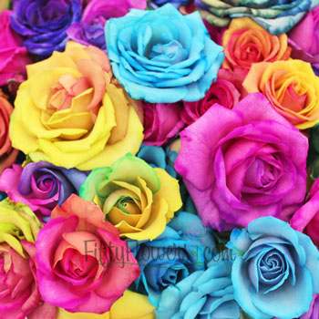 Tie Dye Mini Roses