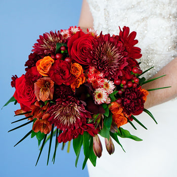 Crimson Fire Statement Centerpiece