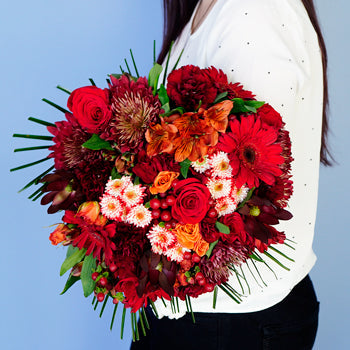 Crimson Fire Statement Centerpiece