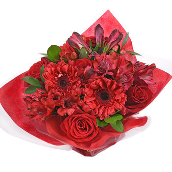 Monochromatic Red Bouquetta Centerpieces