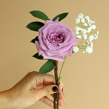 Mothers Day Single Rose Bouquet for Gifting