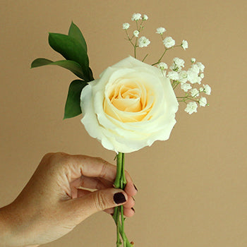 Valentine's Day Single Rose Bouquet for Fundraising