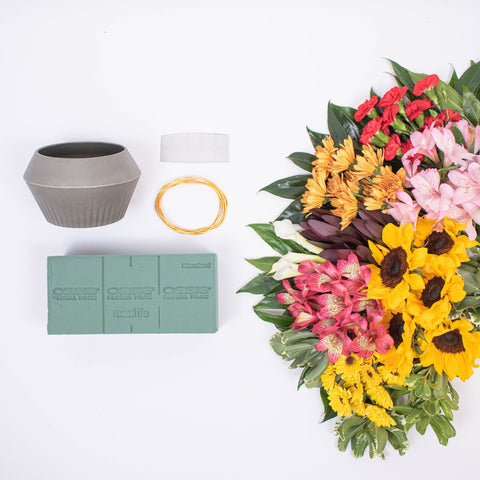 Sunflower DIY Flower Kit with supplies
