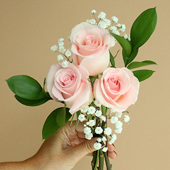 Valentine's Day Three Roses Bouquet for Fundraising