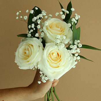 Valentine's Day Three Roses Bouquet for Fundraising