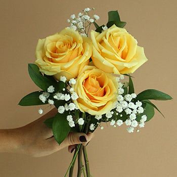 Three Stem Rose Bouquet for Fundraising