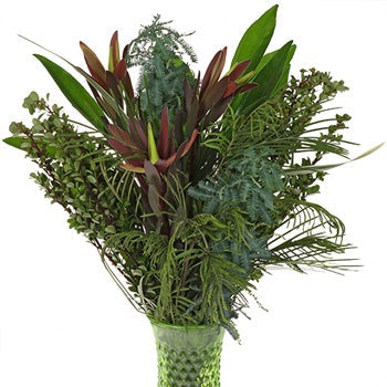 Touch of Red Greenery Centerpiece