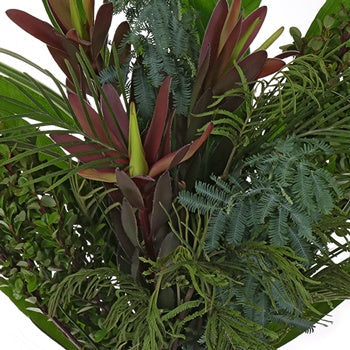 Touch of Red Greenery Centerpiece