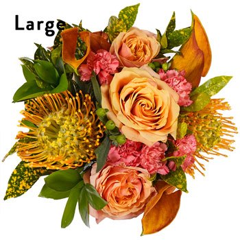 Tropical Sunset Centerpieces