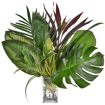 Jungle Greenery Tropical Centerpiece