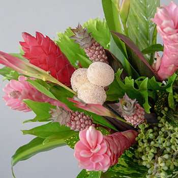 Pink Tropical DIY Flower Kit Up Close