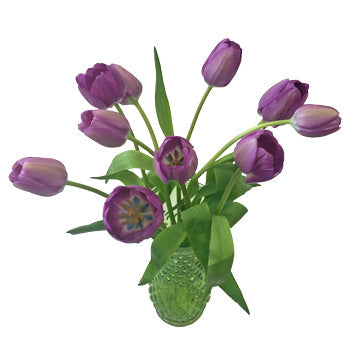 Negrita Lavender Tulips Wholesale Flower In a vase