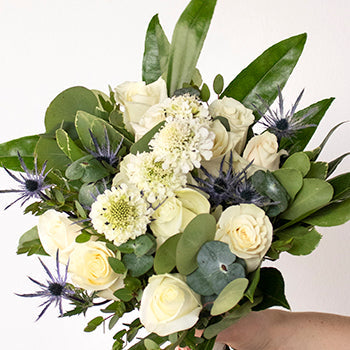 The Victoria and David Bouquet and Boutonniere