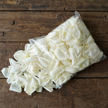 White dried Garden Rose Petals