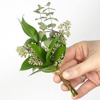 Forest Fern Bouquet and Boutonniere