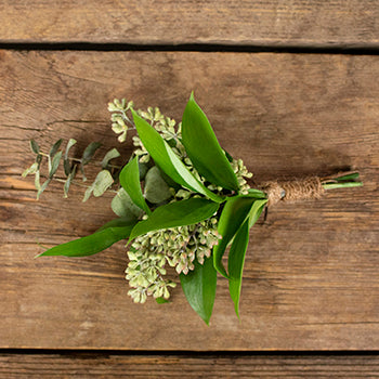 Forest Fern Bouquet and Boutonniere
