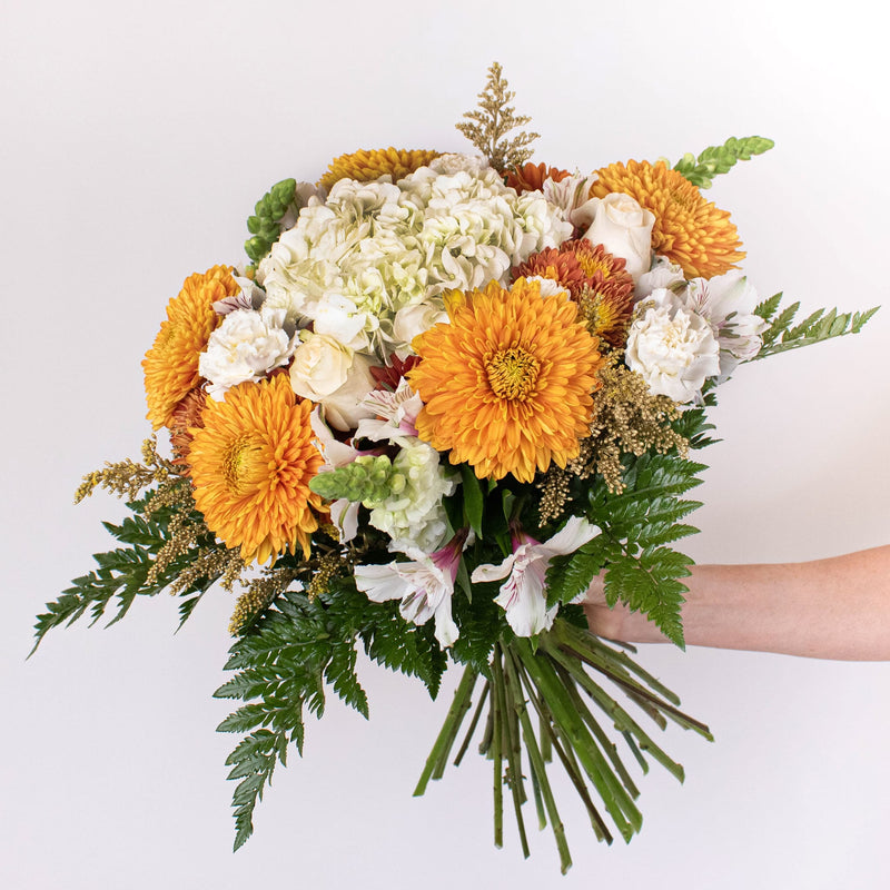 Autumn At Sundown Wedding Flowers In Hand