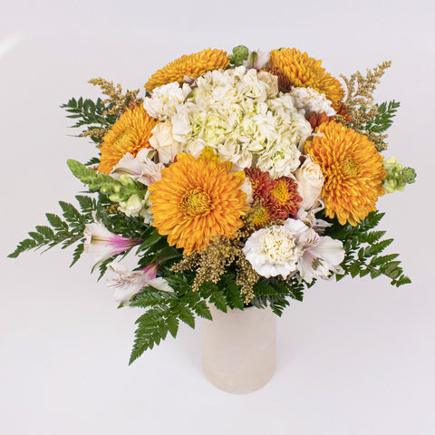 Autumn At Sundown Wedding Flowers In Vase