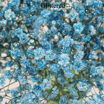 Light Blue Airbrushed Baby's Breath