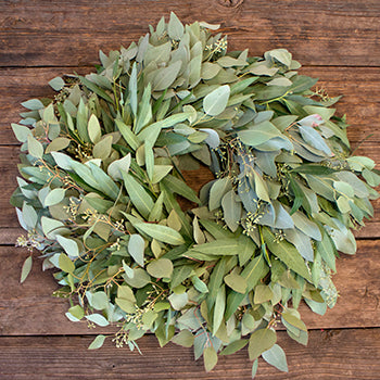Prime Day Bay Leaf and Seeded Eucalyptus Wreath